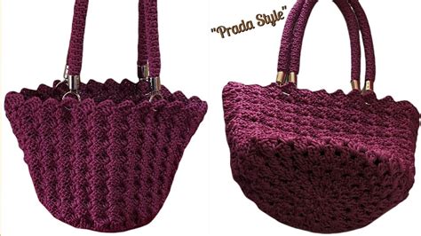 borsa prada uncinetto misure